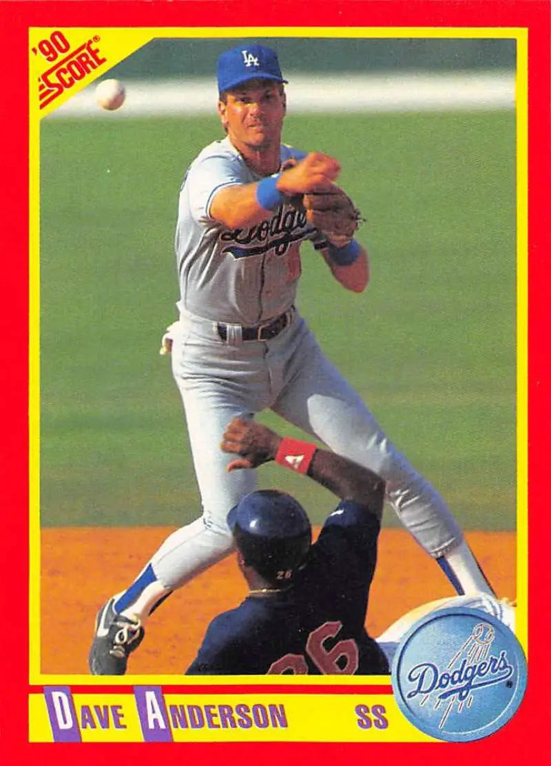 1990 Score #238 Dave Anderson EX Excellent Los Angeles Dodgers Baseball Card - Baseball Card Single