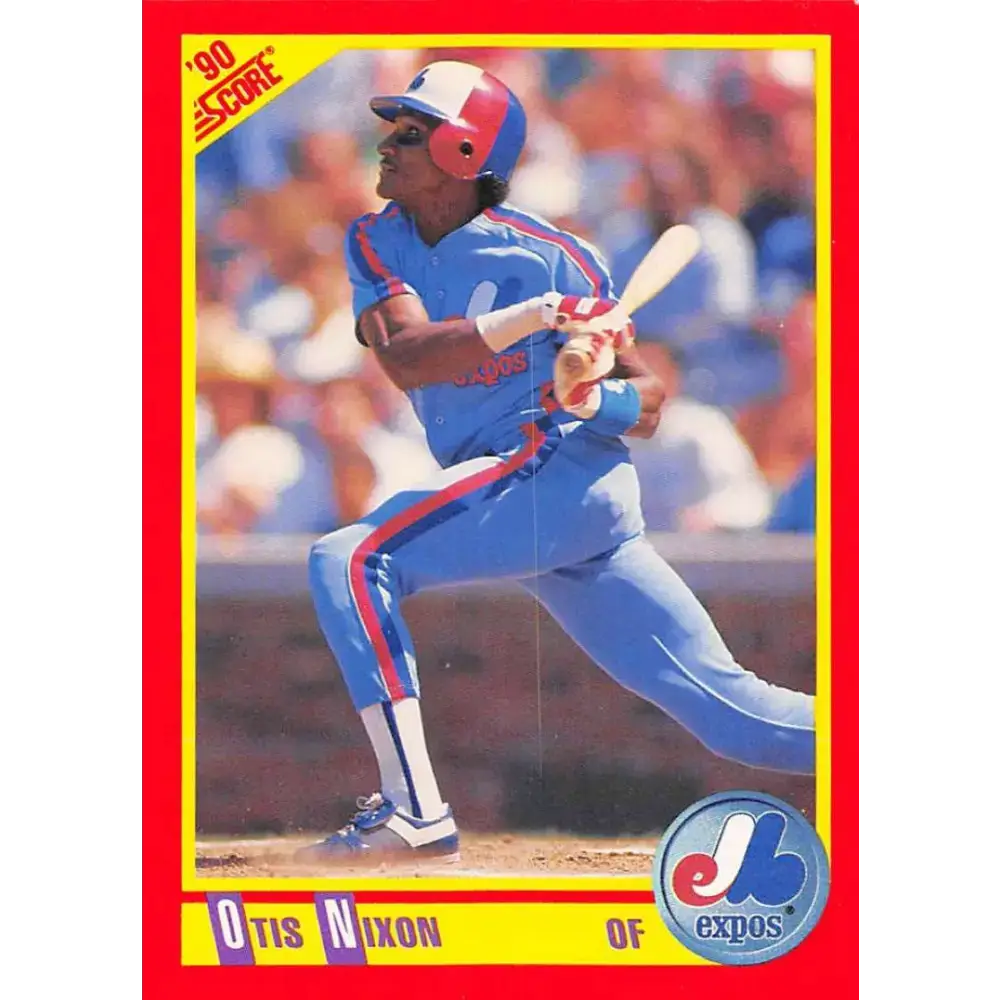 1990 Score #241 Otis Nixon NM-MT Montreal Expos Baseball Card - Baseball Card Single