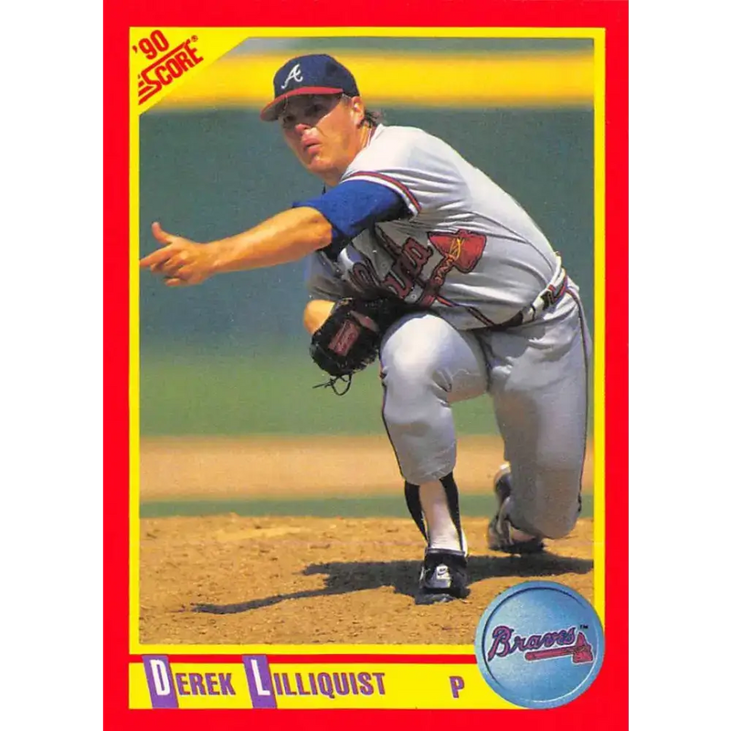 1990 Score #243 Derek Lilliquist NM-MT Atlanta Braves Baseball Card - Baseball Card Single