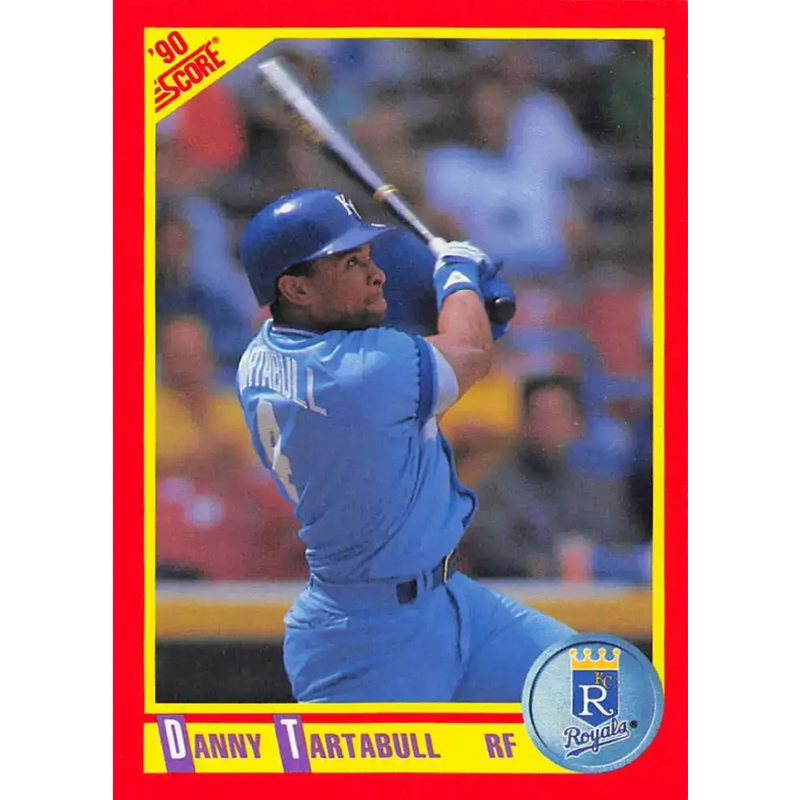 1990 Score #244 Danny Tartabull NM-MT Kansas City Royals Baseball Card - Baseball Card Single
