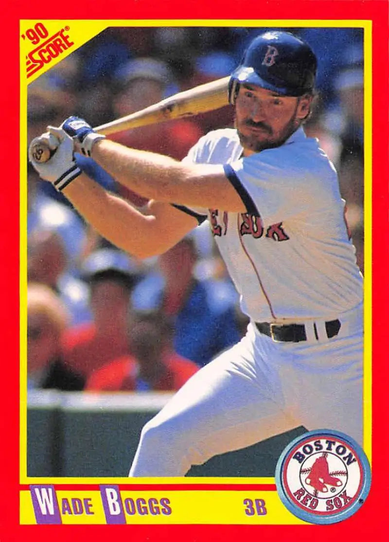 1990 Score #245 Wade Boggs EX Excellent Boston Red Sox Baseball Card - Baseball Card Single