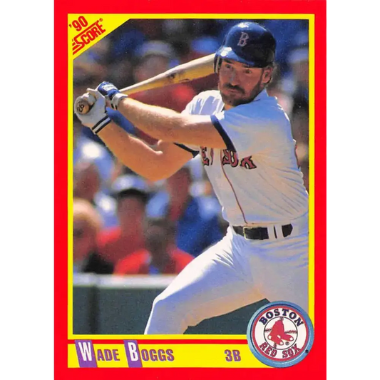 1990 Score #245 Wade Boggs NM-MT Boston Red Sox Baseball Card - Baseball Card Single