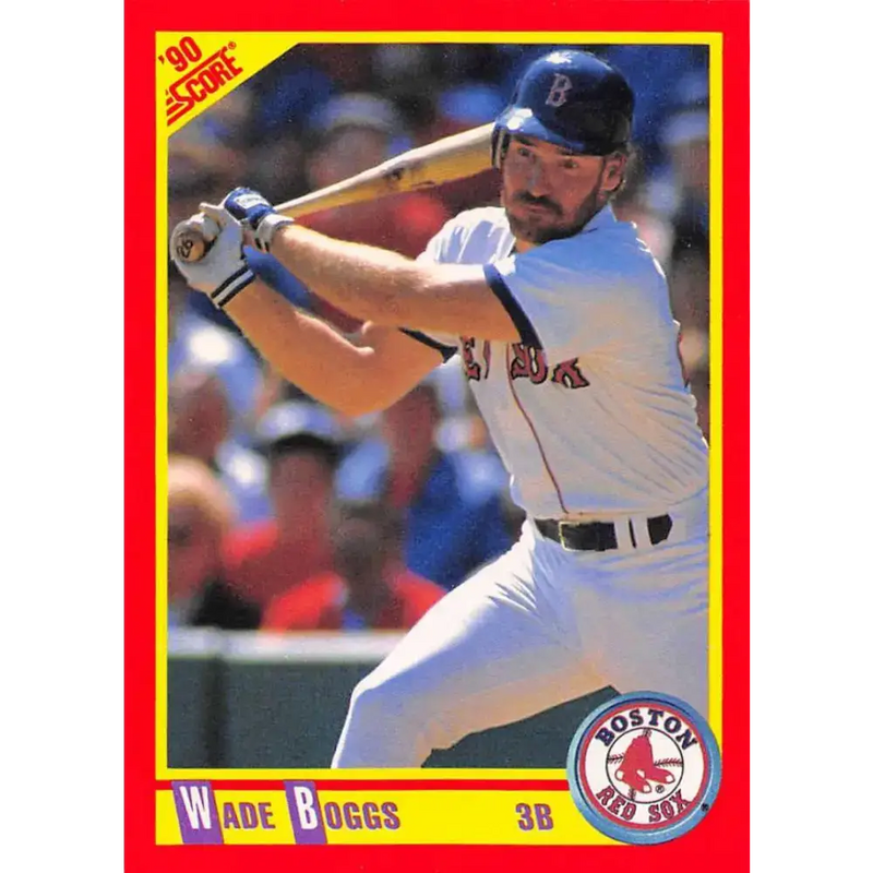 1990 Score #245 Wade Boggs NM-MT Boston Red Sox Baseball Card - Baseball Card Single