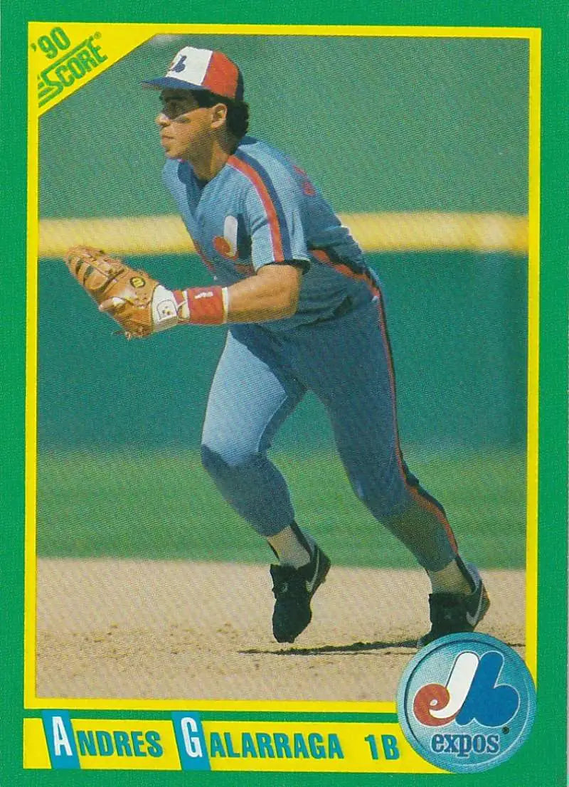 1990 Score #25 Andres Galarraga EX Excellent Montreal Expos Baseball Card - Baseball Card Single