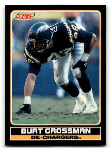 1990 Score #25 Burt Grossman San Diego Chargers Football Cards NM-MT ID:62204 - Football Card Single