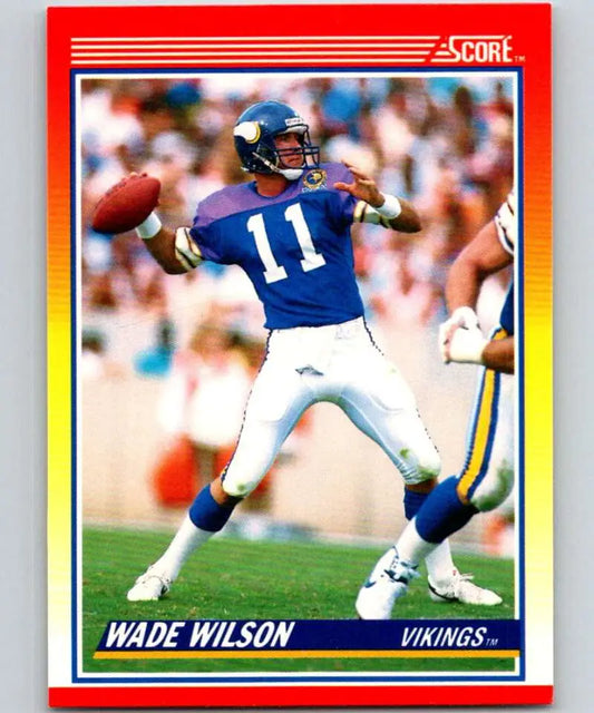 1990 Score #250 Wade Wilson NM-MT Minnesota Vikings Football Card
