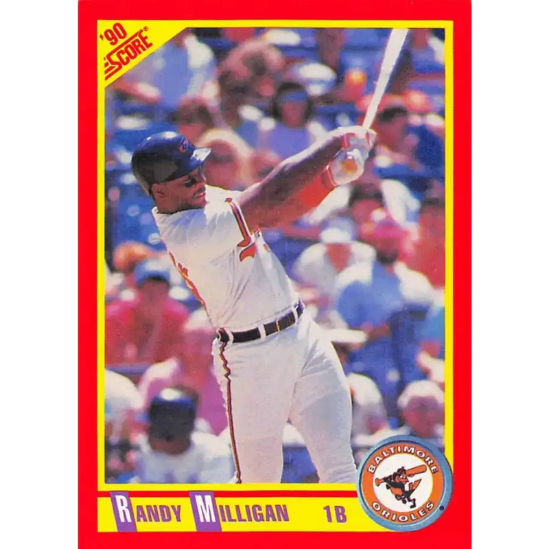 1990 Score #252 Randy Milligan NM-MT Baltimore Orioles Baseball Card - Baseball Card Single