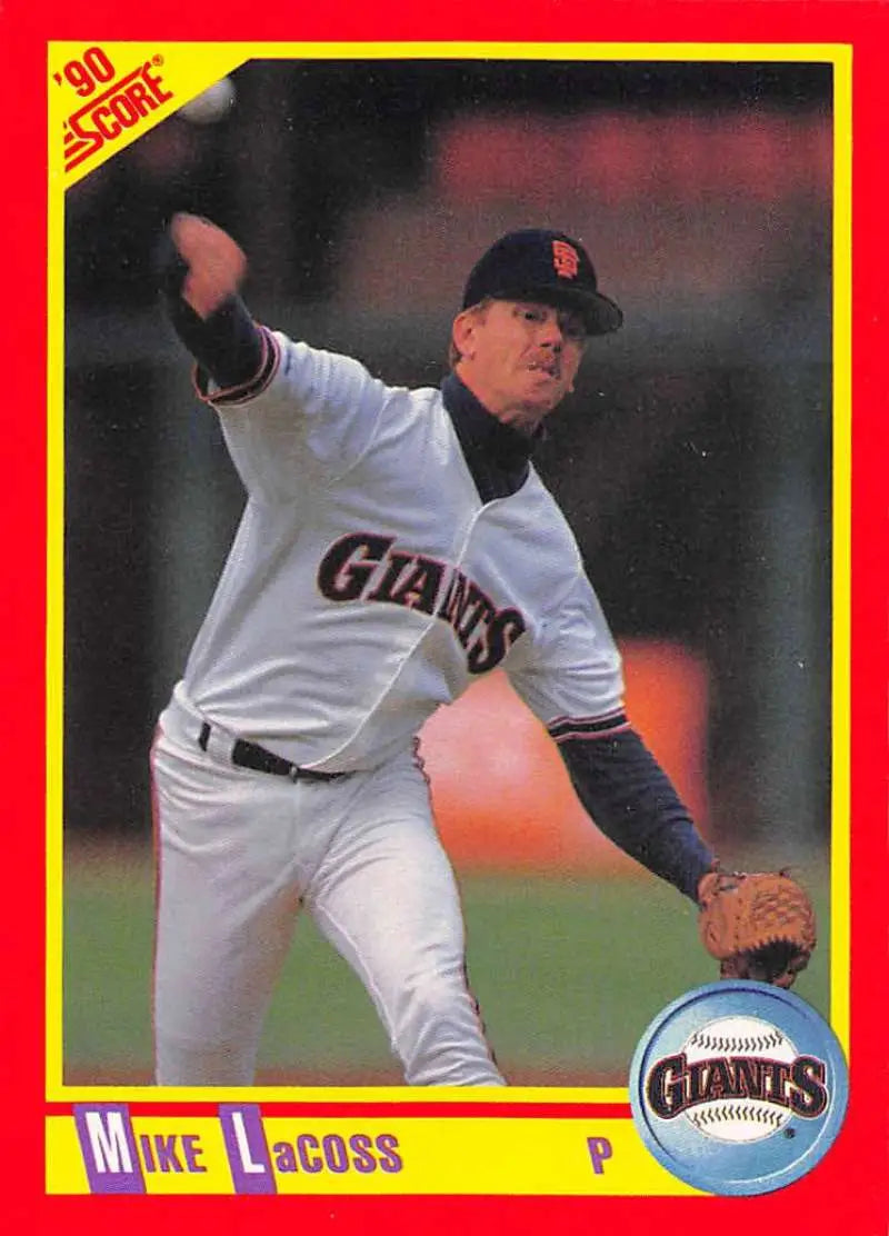 1990 Score #253 Mike LaCoss EX Excellent San Francisco Giants Baseball Card