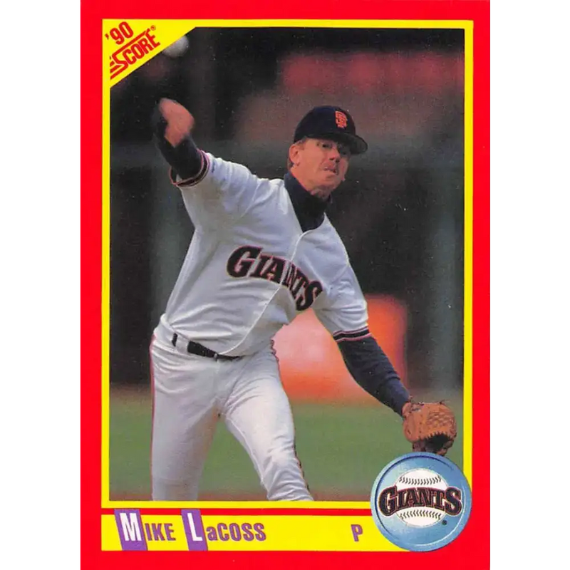 1990 Score #253 Mike LaCoss NM-MT San Francisco Giants Baseball Card - Baseball Card Single