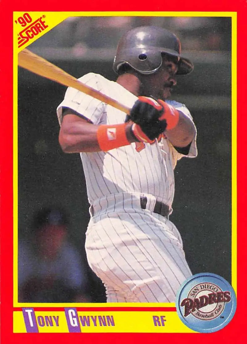 1990 Score #255 Tony Gwynn EX Excellent San Diego Padres Baseball Card - Baseball Card Single