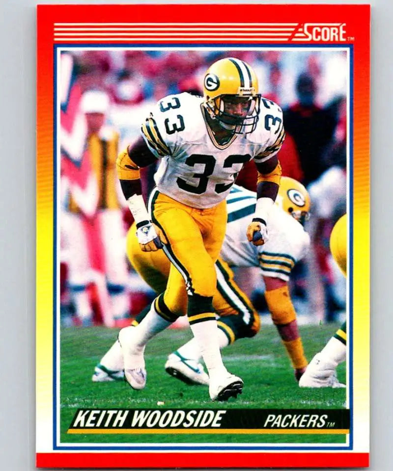 1990 Score #257 Keith Woodside NM-MT Green Bay Packers Football Card - Football Card Single