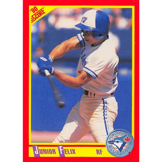 1990 Score #258 Junior Felix NM-MT Toronto Blue Jays Baseball Card - Baseball Card Single
