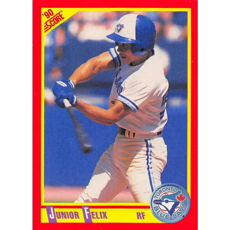 1990 Score #258 Junior Felix NM-MT Toronto Blue Jays Baseball Card - Baseball Card Single