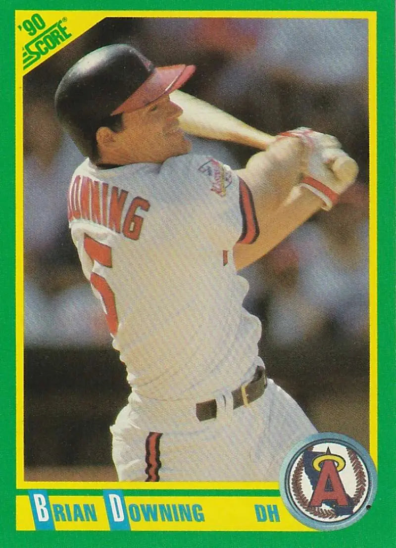 1990 Score #26 Brian Downing EX Excellent California Angels Baseball Card - Baseball Card Single