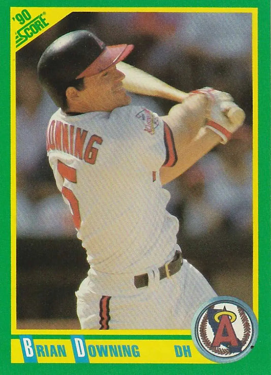 1990 Score #26 Brian Downing EX Excellent California Angels Baseball Card - Baseball Card Single