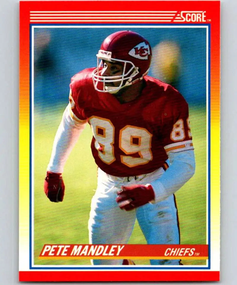 1990 Score #264 Pete Mandley NM-MT Kansas City Chiefs Football Card