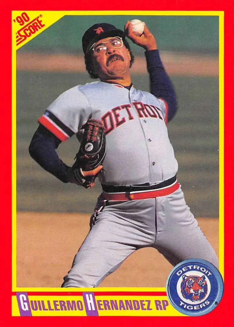 1990 Score #267 Guillermo Hernandez EX Excellent Detroit Tigers Baseball Card