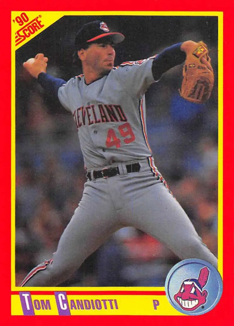 1990 Score #269 Tom Candiotti EX Excellent Cleveland Indians Baseball Card - Baseball Card Single