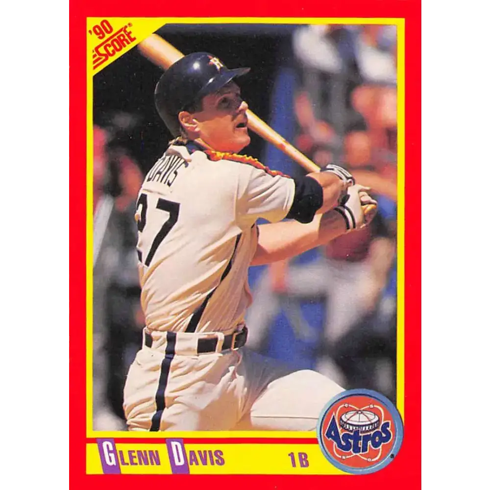 1990 Score #272 Glenn Davis NM-MT Houston Astros Baseball Card - Baseball Card Single
