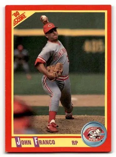 1990 Score #273 John Franco Cincinnati Reds Baseball Cards EX/NM ID:55188 - Baseball Card Single