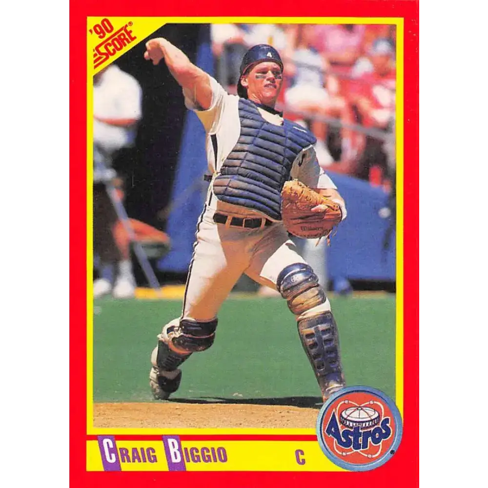 1990 Score #275 Craig Biggio NM-MT Houston Astros Baseball Card - Baseball Card Single