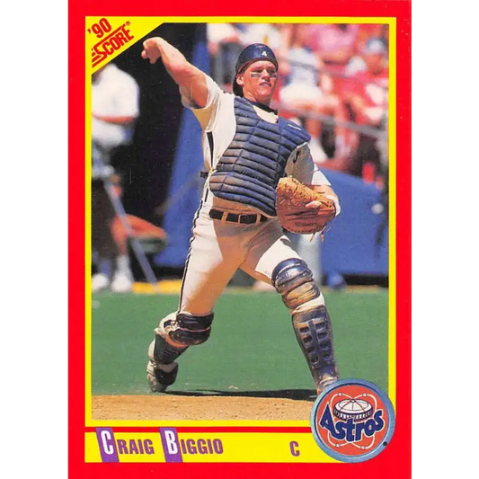 1990 Score #275 Craig Biggio NM-MT Houston Astros Baseball Card - Baseball Card Single