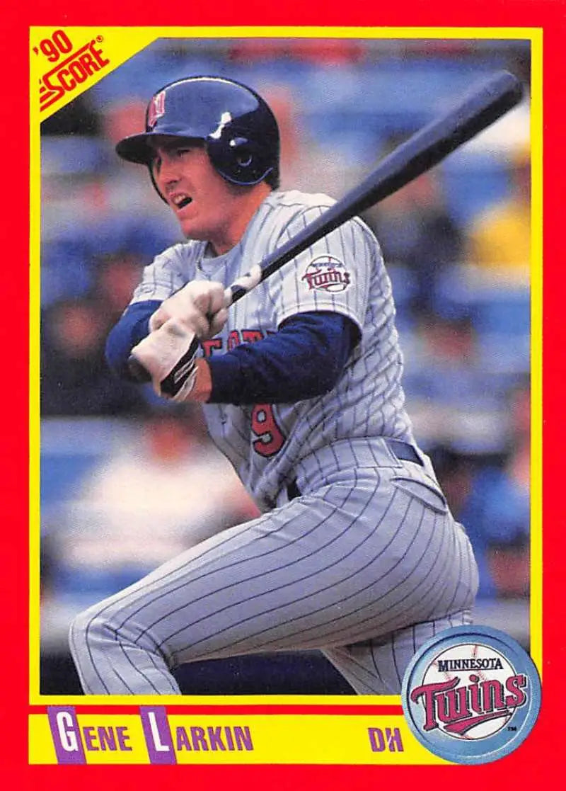 1990 Score #276 Gene Larkin EX Excellent Minnesota Twins Baseball Card - Baseball Card Single