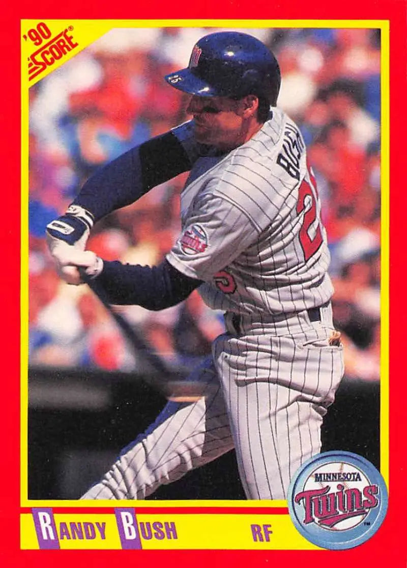 1990 Score #278 Randy Bush EX Excellent Minnesota Twins Baseball Card - Baseball Card Single