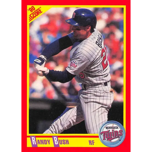 1990 Score #278 Randy Bush NM-MT Minnesota Twins Baseball Card - Baseball Card Single