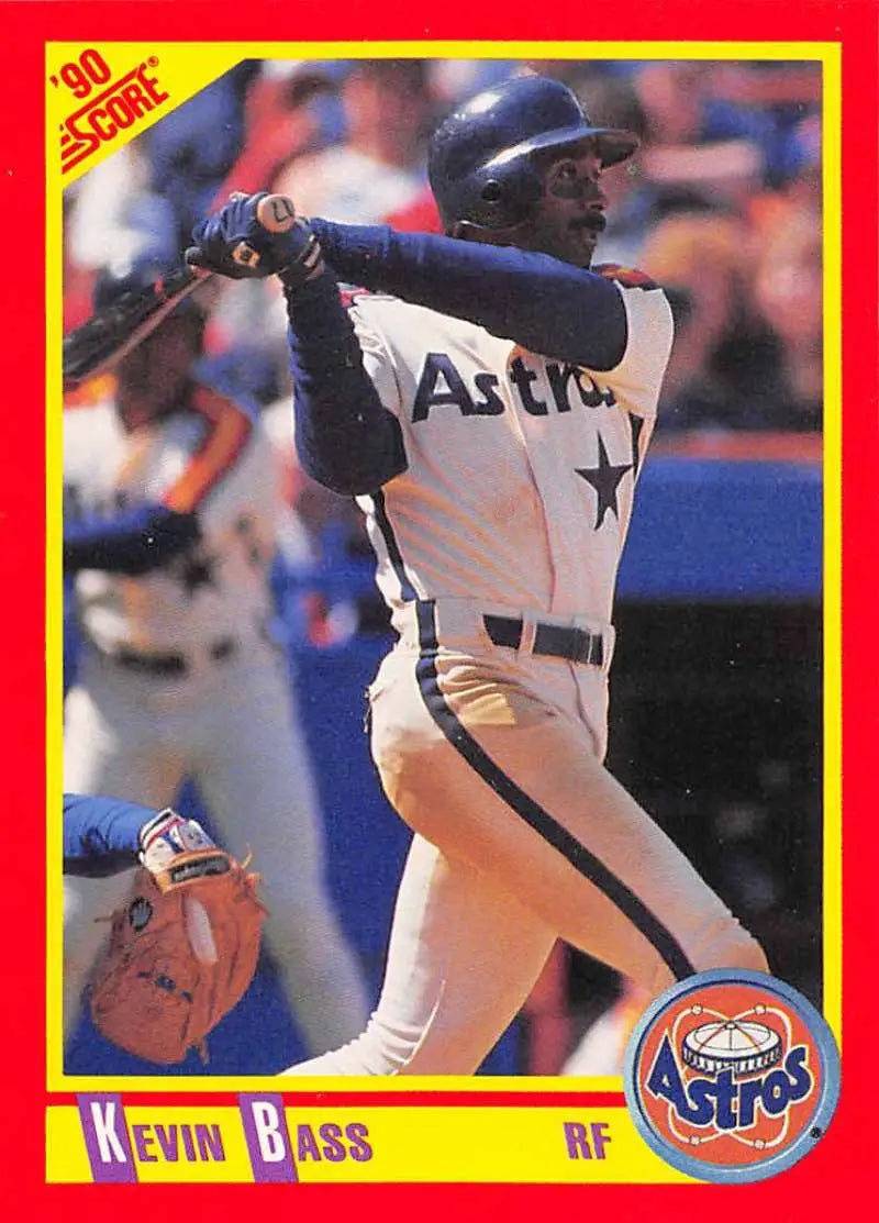 1990 Score #279 Kevin Bass EX Excellent Houston Astros Baseball Card - Baseball Card Single