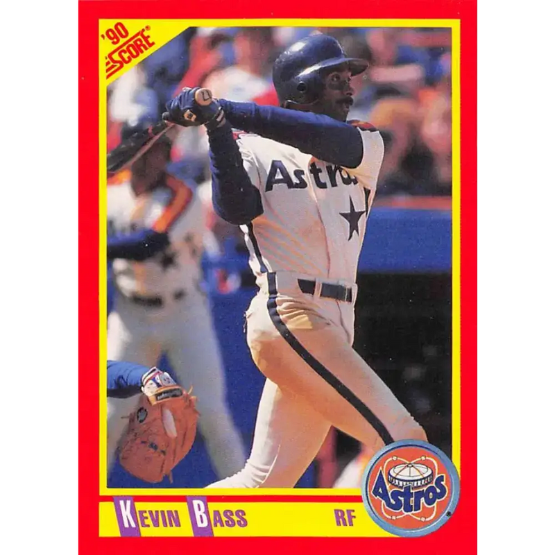 1990 Score #279 Kevin Bass NM-MT Houston Astros Baseball Card - Baseball Card Single