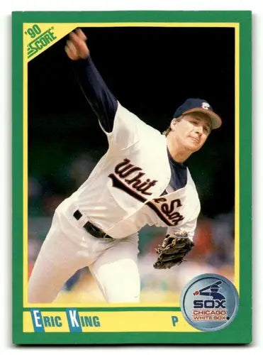 1990 Score #28 Eric King Chicago White Sox Baseball Cards EX/NM ID:58550 - Baseball Card Single