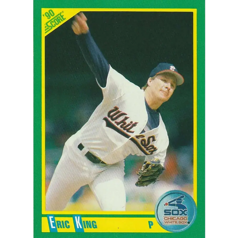 1990 Score #28 Eric King NM-MT Chicago White Sox Baseball Card - Baseball Card Single