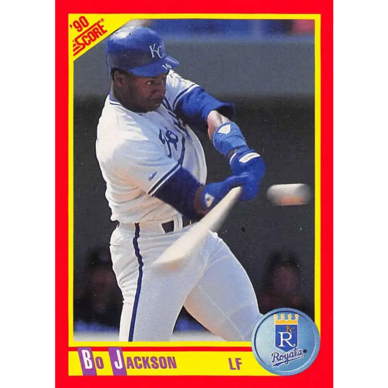 1990 Score #280b Bo Jackson COR NM-MT Kansas City Royals Baseball Card - Baseball Card Single