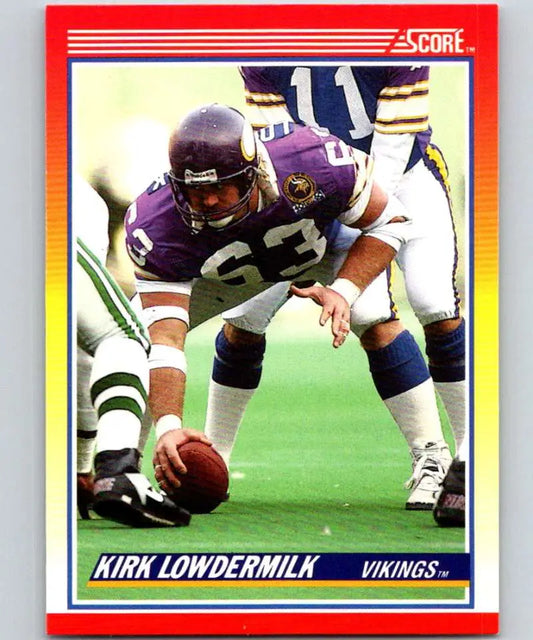 1990 Score #281 Kirk Lowdermilk NM-MT Minnesota Vikings Football Card