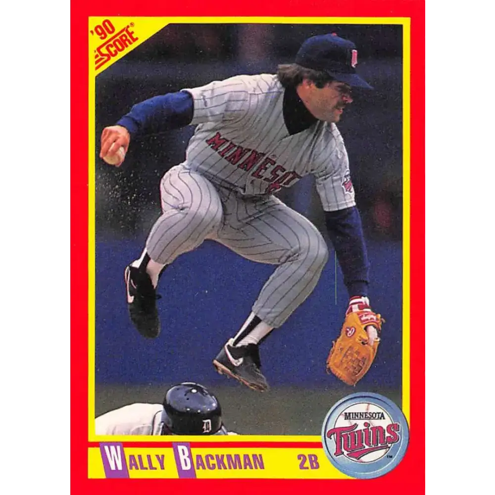 1990 Score #281 Wally Backman NM-MT Minnesota Twins Baseball Card - Baseball Card Single