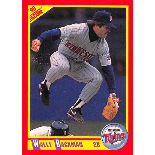 1990 Score #281 Wally Backman NM-MT Minnesota Twins Baseball Card - Baseball Card Single