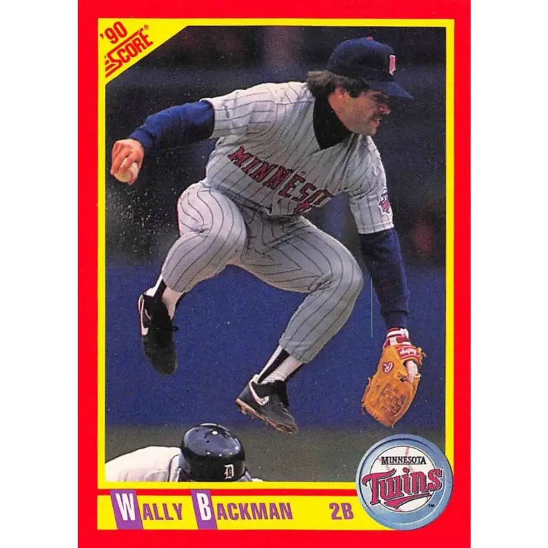 1990 Score #281 Wally Backman NM-MT Minnesota Twins Baseball Card - Baseball Card Single