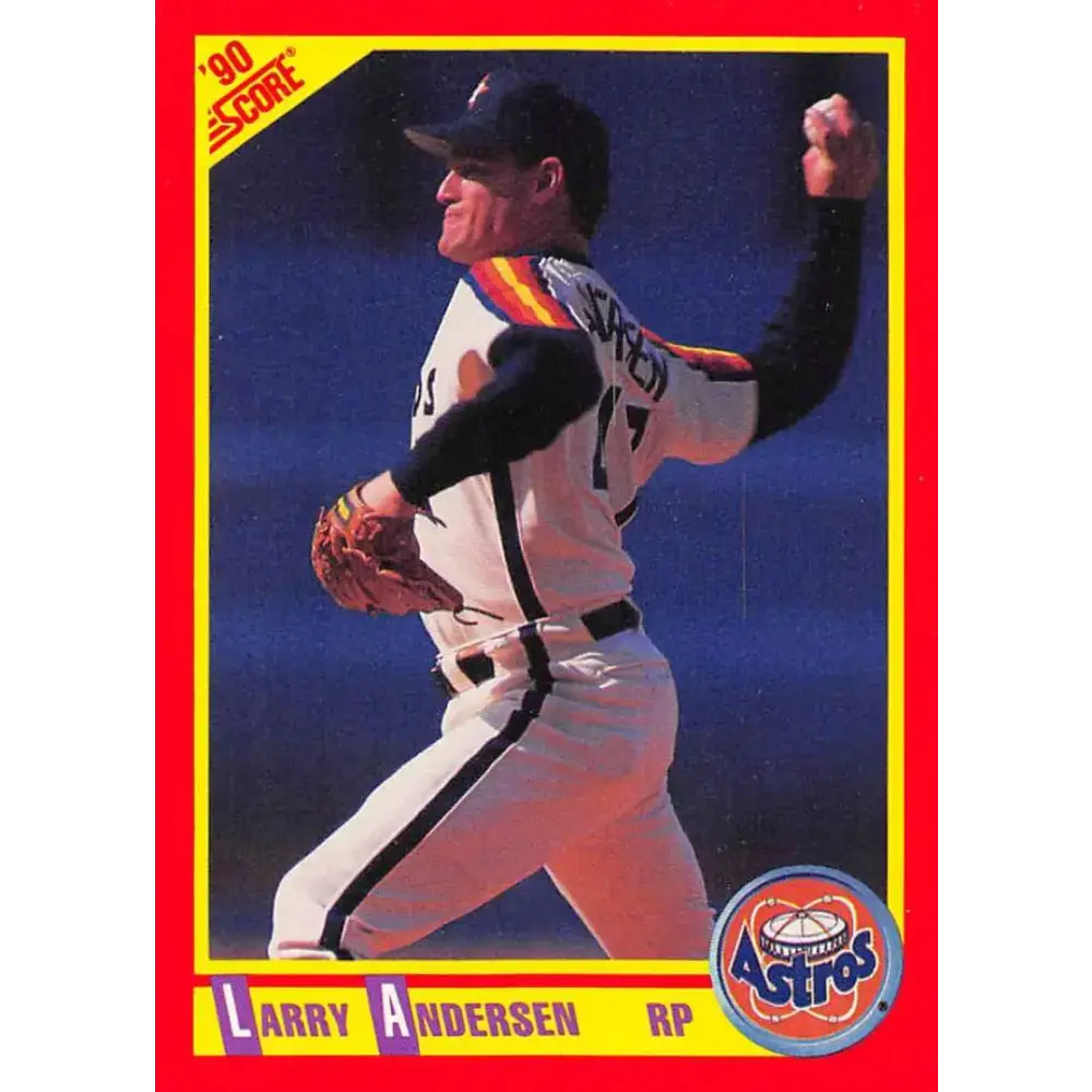 1990 Score #282 Larry Andersen NM-MT Houston Astros Baseball Card - Baseball Card Single