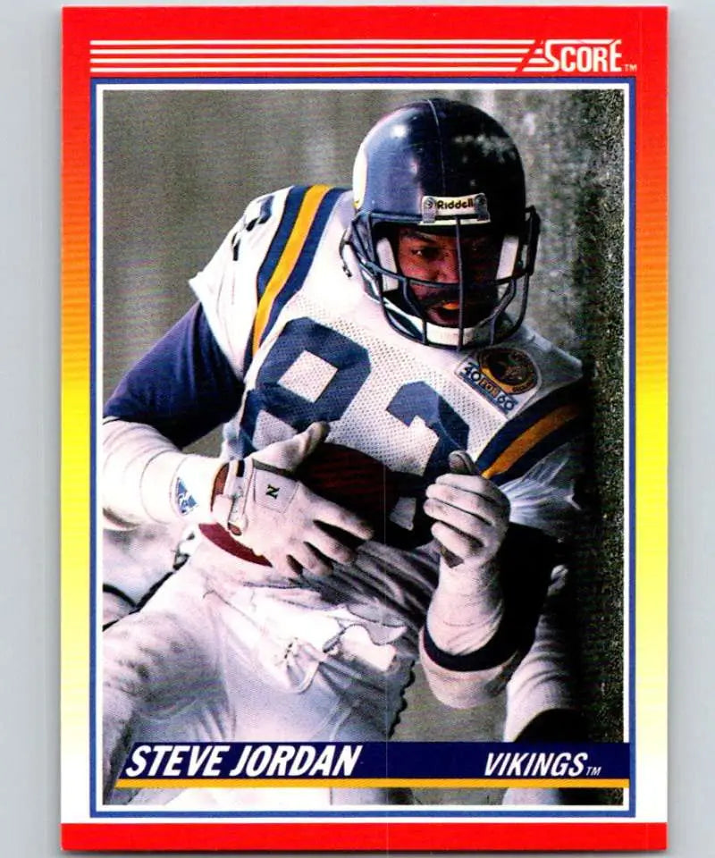 1990 Score #284 Steve Jordan NM-MT Minnesota Vikings Football Card - Football Card Single