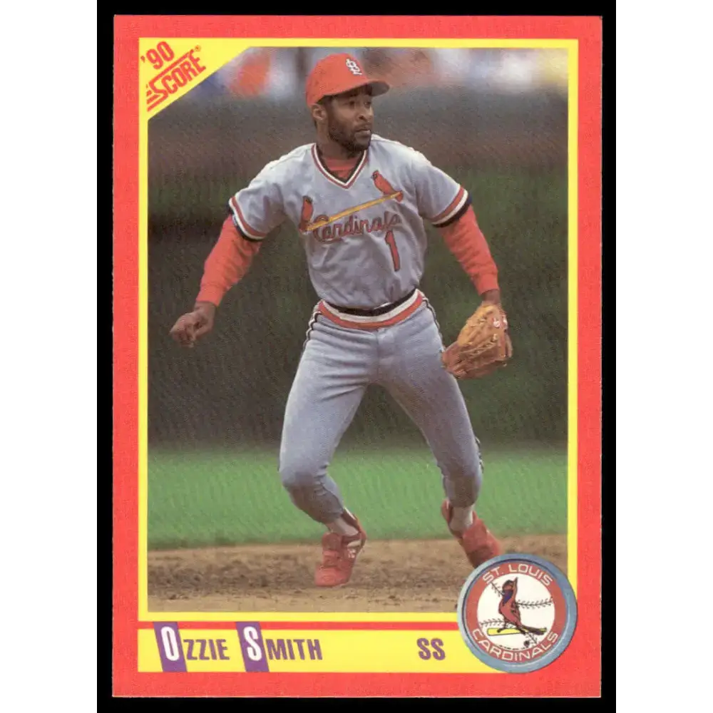 1990 Score #285 Ozzie Smith EX/NM St. Louis Cardinals Baseball Card - Baseball Card Single