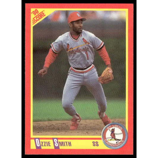 1990 Score #285 Ozzie Smith EX/NM St. Louis Cardinals Baseball Card - Baseball Card Single