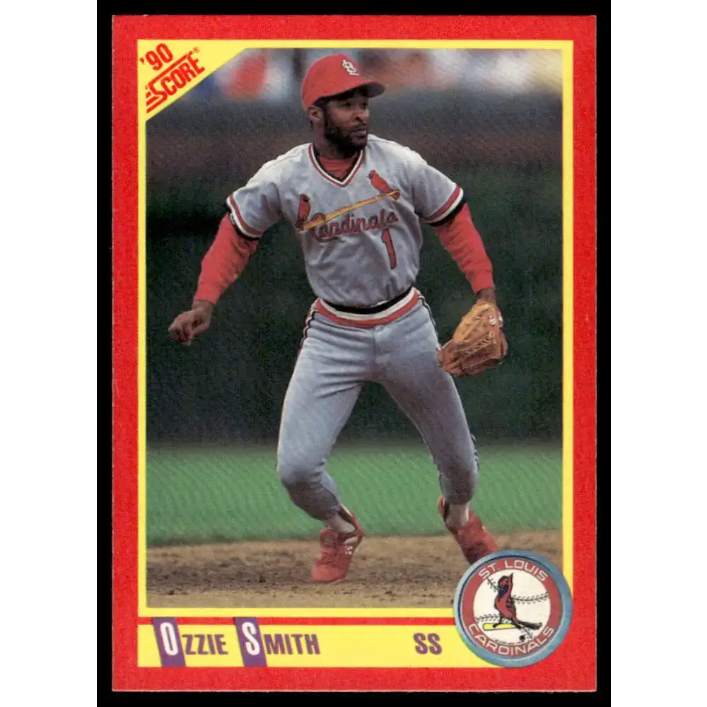 1990 Score #285 Ozzie Smith EX/NM St. Louis Cardinals Baseball Card - Baseball Card Single