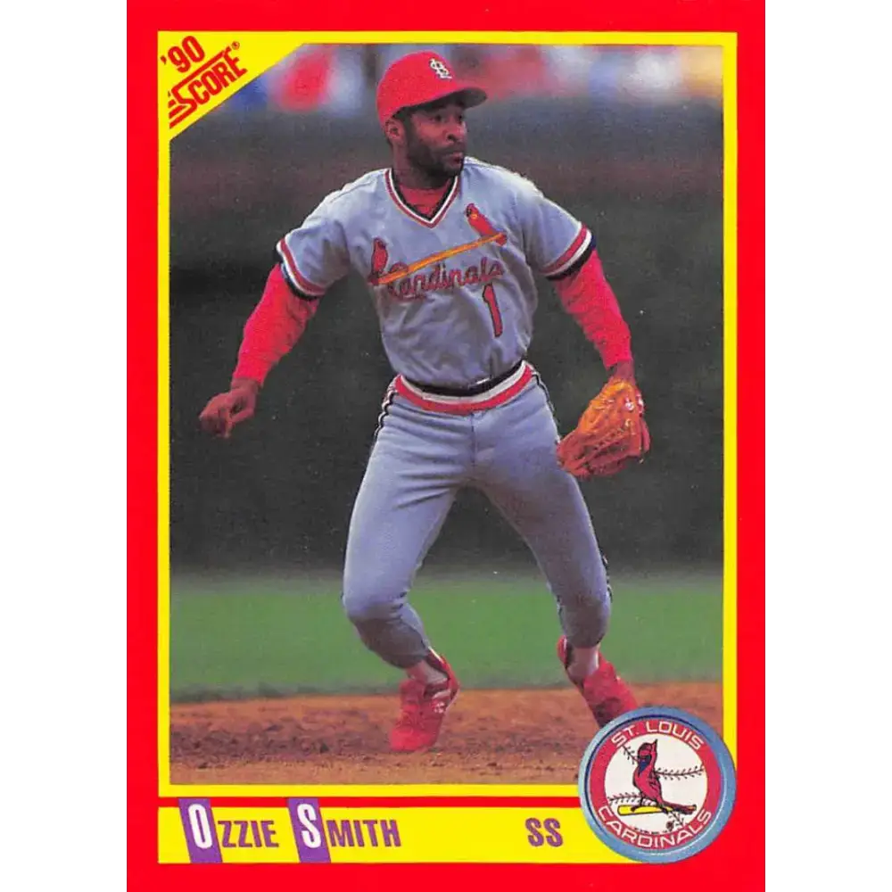1990 Score #285 Ozzie Smith NM-MT St. Louis Cardinals Baseball Card - Baseball Card Single