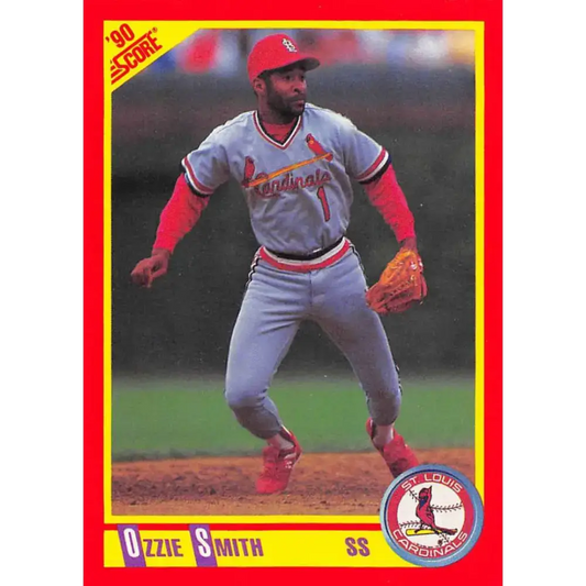 1990 Score #285 Ozzie Smith NM-MT St. Louis Cardinals Baseball Card - Baseball Card Single