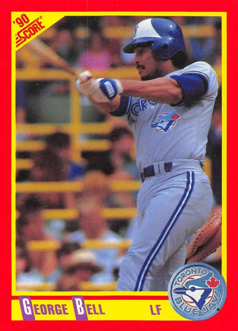 1990 Score #286 George Bell EX Excellent Toronto Blue Jays Baseball Card - Baseball Card Single