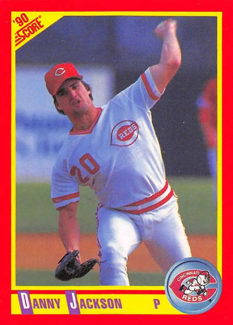 1990 Score #289 Danny Jackson EX Excellent Cincinnati Reds Baseball Card - Baseball Card Single