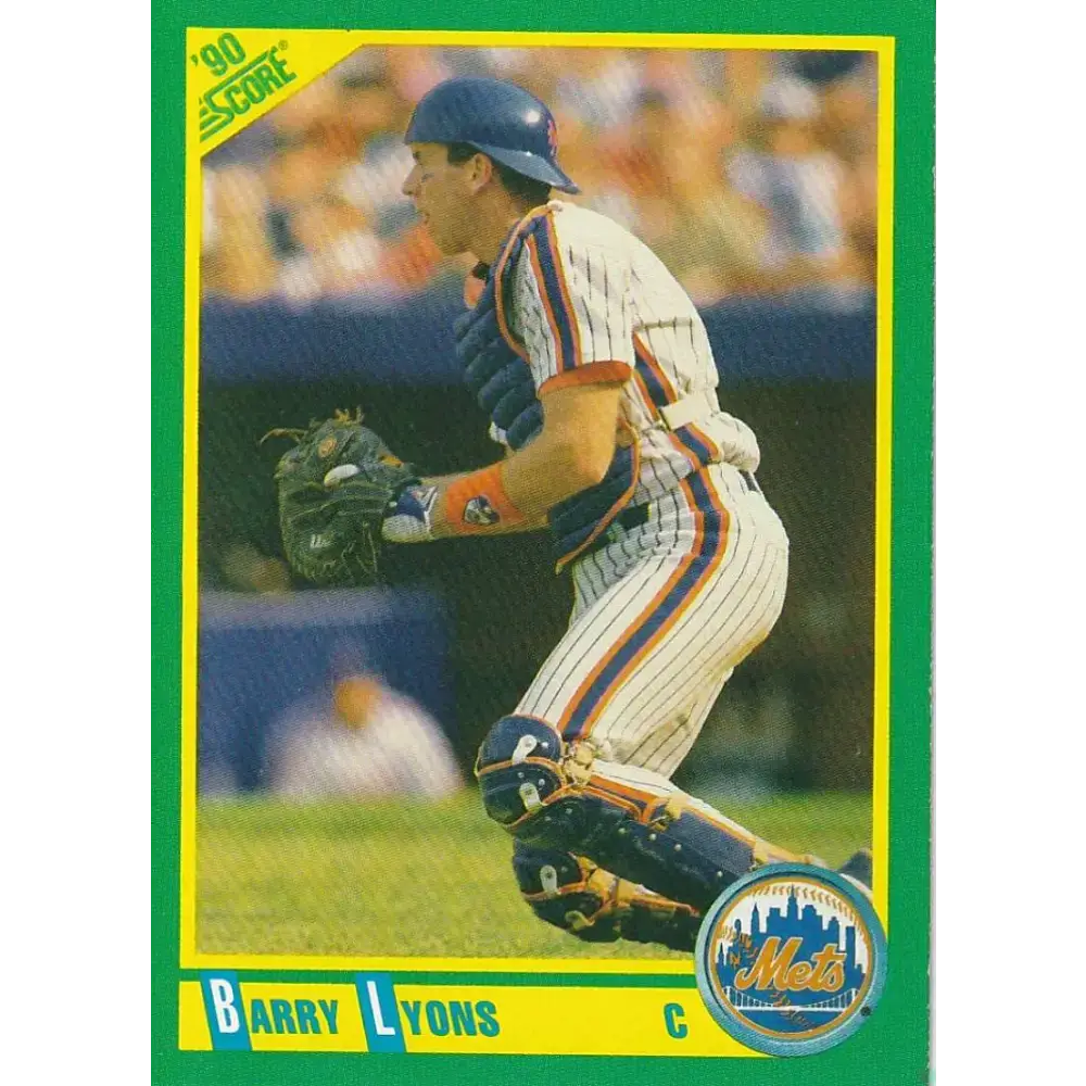 1990 Score #29 Barry Lyons NM-MT New York Mets Baseball Card - Baseball Card Single