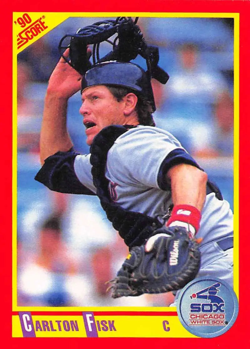 1990 Score #290 Carlton Fisk EX Excellent Chicago White Sox Baseball Card - Baseball Card Single