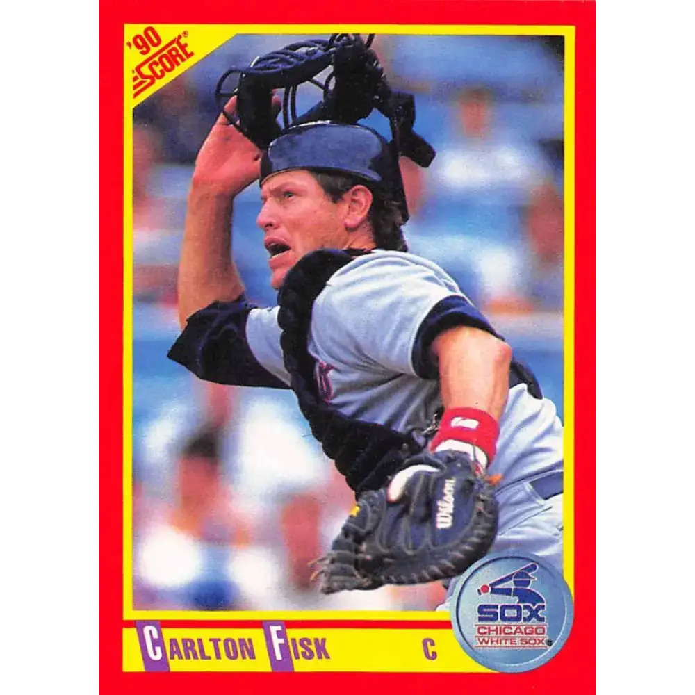 1990 Score #290 Carlton Fisk NM-MT Chicago White Sox Baseball Card - Baseball Card Single